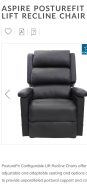 PostureFit Configurable Lift Recline Chair