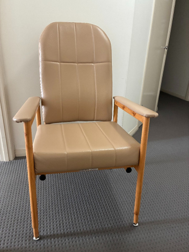 Murray Bridge Day Chair with High Back, Fawn