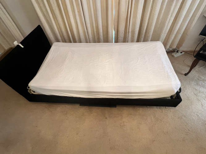iCare King Single Bed w Air Matt & Headboard