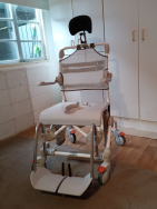 Adjustable Full-Support Shower Wheelchair