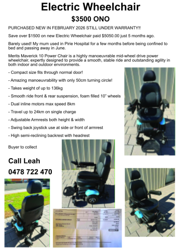 Merits Electric Wheelchair