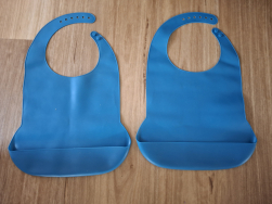 Adult  feeding bibs x 2 - washable silicon