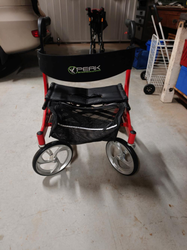 Peak Red Wheelie Walker